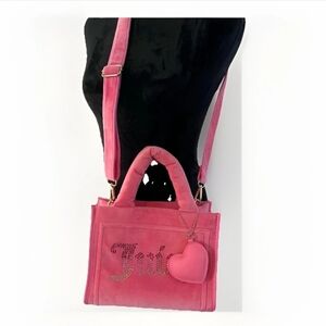 Juicy Couture women's Pink Lemonade Tote Bag and wristlet Big Spender NIB Medium